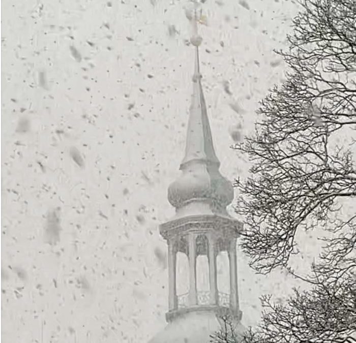 Schneetreiben in Hamburg !